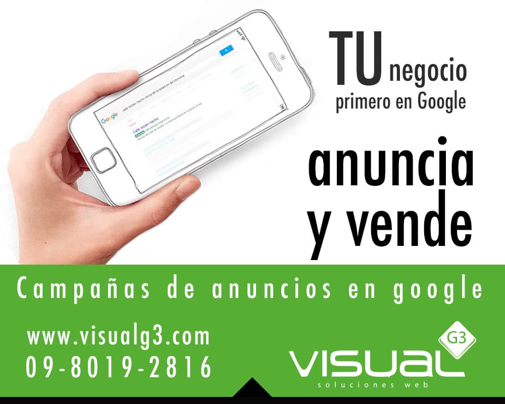 Diseño de páginas web En Quito Visualg3 logo